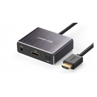 Cáp chuyển đổi HDMI to HDMI có cổng quang SPDIF 5.1 và Audio 3.5MM Ugreen 40281